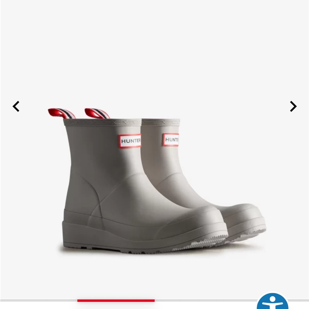 Hunter Boots Grey. With Box. Short Style. 7.5-8